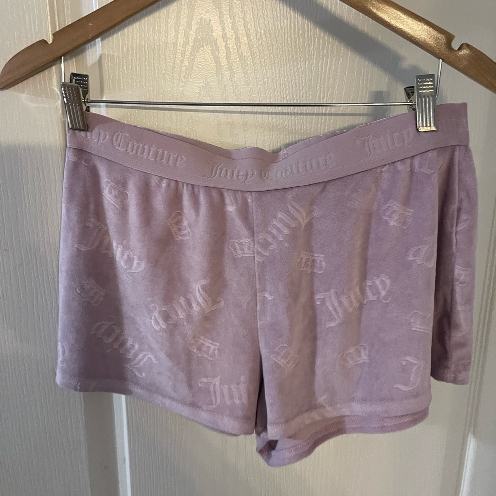 Juicy Couture Purple Velour Shorts
